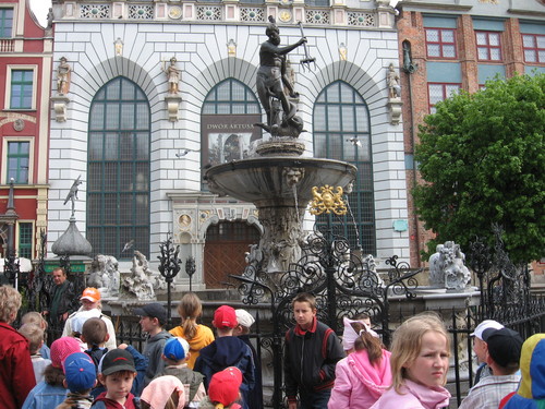 Przed fontann kaszubskiego Krzysztofa