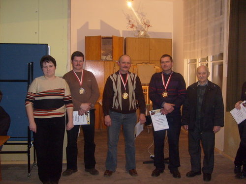 Na zdjciu od lewej: sotys Magdalena Rogalla, Kazimierz Trzebiatowski, Ludwik Leszczyski, Jan Rogalla oraz Henryk Molski. 