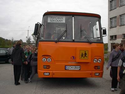 W pierwsz tras nowy autobus zabra dzieci z Czarnia.