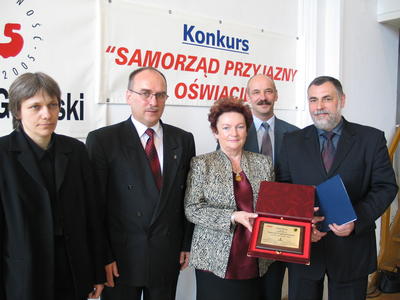 Od lewej: Aleksandra Turowska, Wojciech Ksiek, Krystyna Spierewka, Piotr Elszkowski, Jerzy Fijas