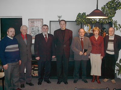 Od lewej: H. Januszewski, W. Czarnowski, J. Fijas, M. Struk, J. Domozych, E. Trzebiatowska-Gryglewska, Z. Felski