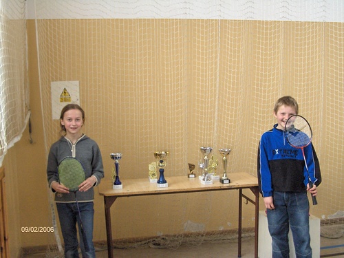 Najmodsi uczestnicy turnieju, Pokrzywiska Martyna oraz Ossowski Mateusz.