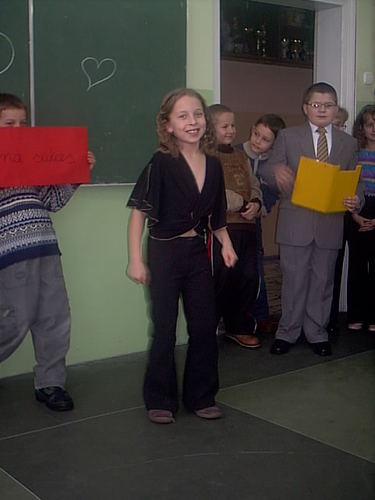 Justyna Teca jako go w szkolnym programie 