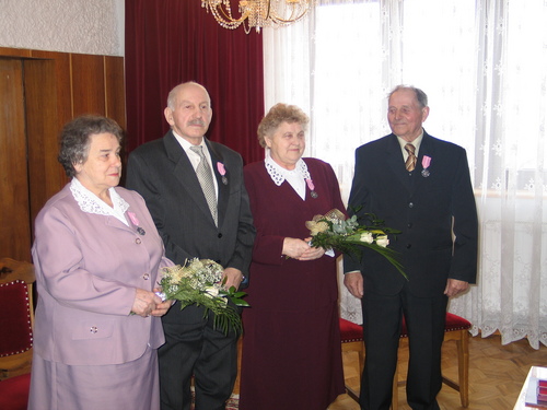Od lewej: Gertruda i Wadysaw Stpr oraz Maria i Henryk Miszewscy.