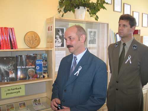 Na zdjciu od lewej: Dyrektor GZO - Piotr Elszkowski oraz Przewodniczcy RM w Brusach - Zbigniew cki.