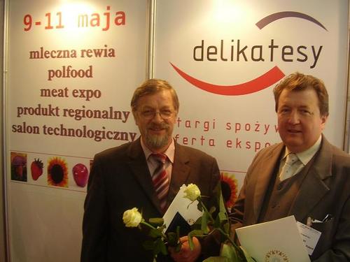 Na zdjciu laureaci konkursu Mercurius Gedanensis. Od lewej: Stefan Skwierawski i Jacek Cis-Bankiewicz.