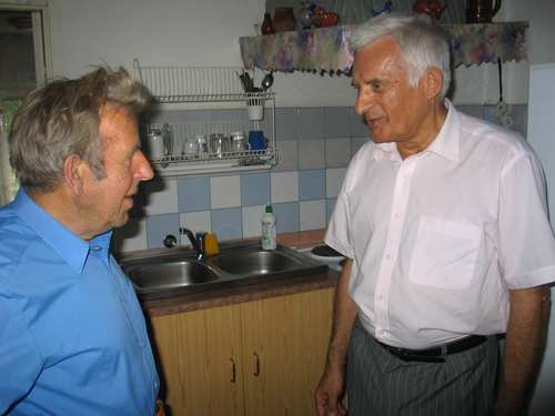 Premier Buzek odwiedzi podczas swojej wizyty w gminie Brusy rwnie twrc ludowego, Jzefa Chemowskiego.